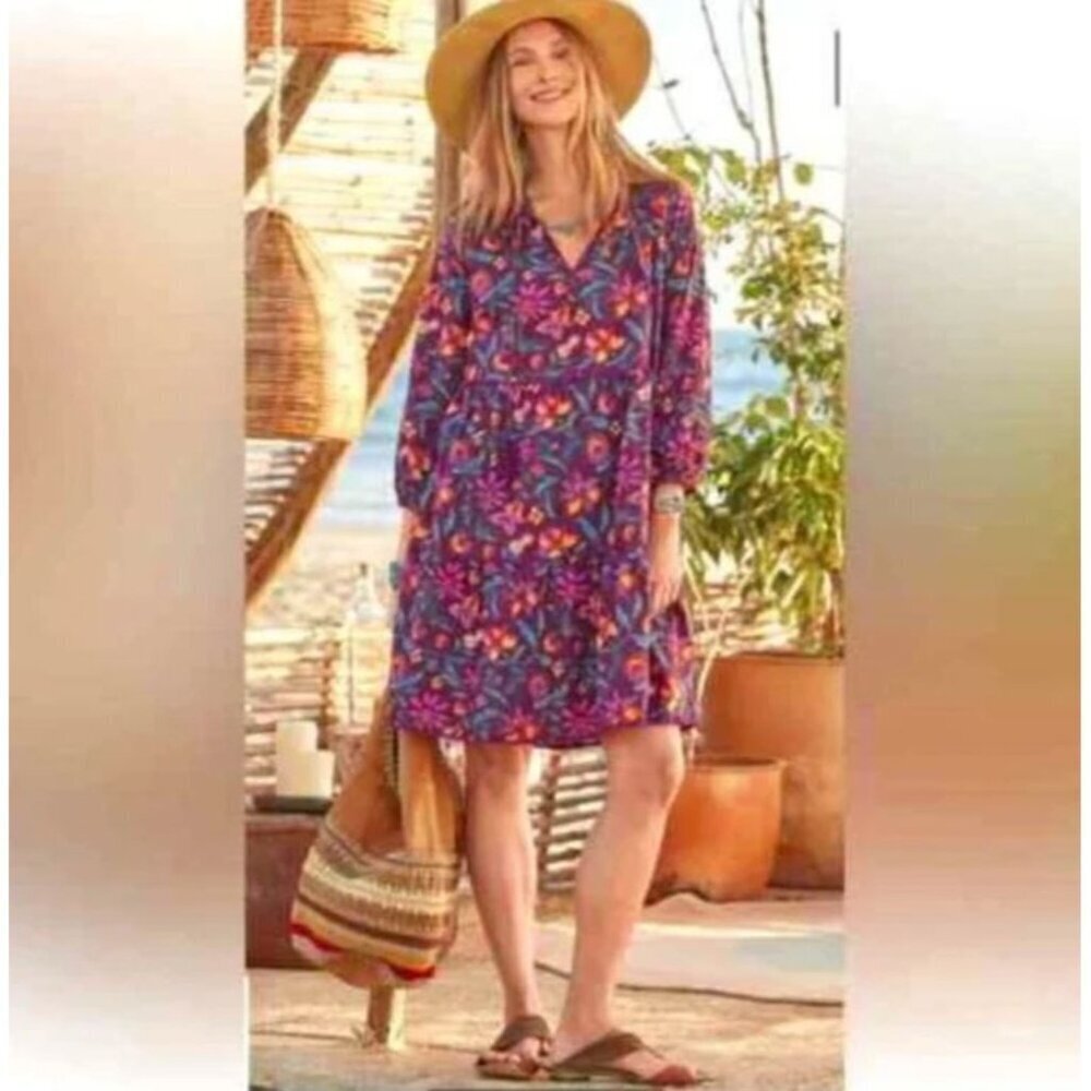 Sundance Eternal Summer Dress in Raisin Floral Print Size XS